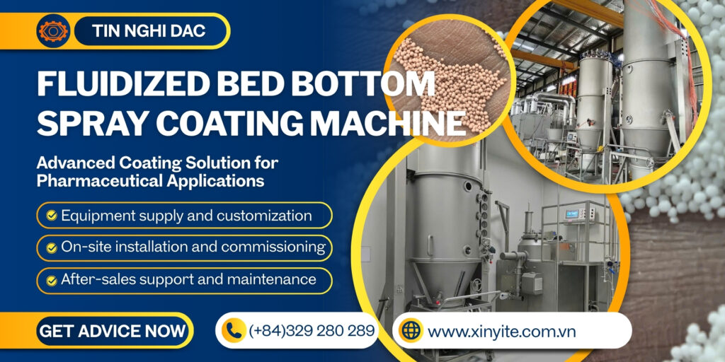 Fluidized Bed Bottom Spray Coating Machine