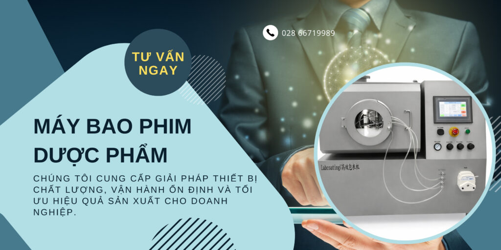 Máy bao phim dược phẩm hiệu suất cao